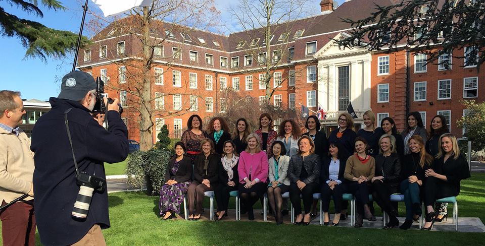 Group photo with participants during the GAP week in London (photo: Vital Voices, FB Page)