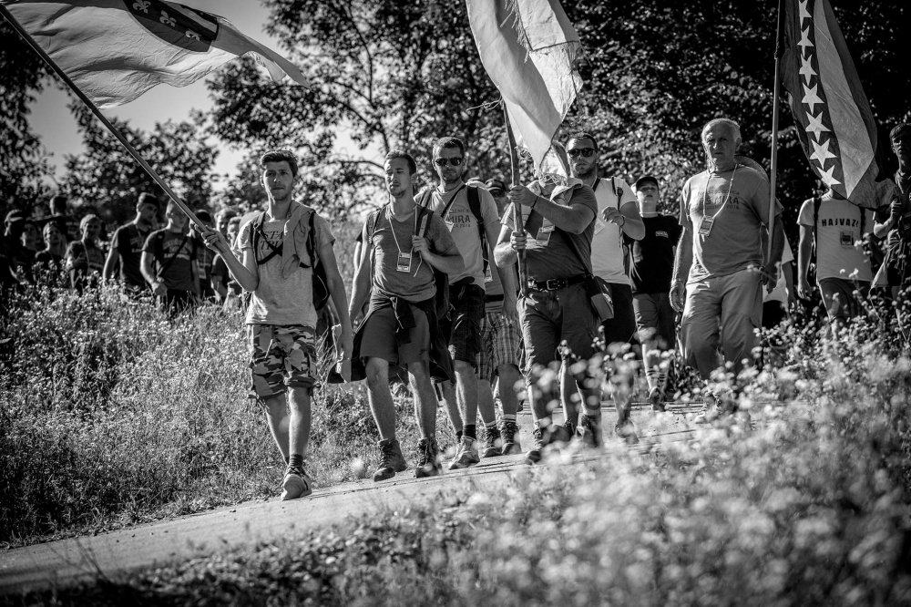 People from across the world come together each year to take a part in Marš Mira in a collective effort to commemorate the lives lost to the 1995 Srebrenica genocide. (Photo: Velija Hasanbegović)
