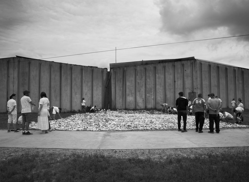 Laying of the Bones at the Potočari Memorial Center in Srebrenica, Bosnia and Herzegovina (photo: Joanne Teasdale)