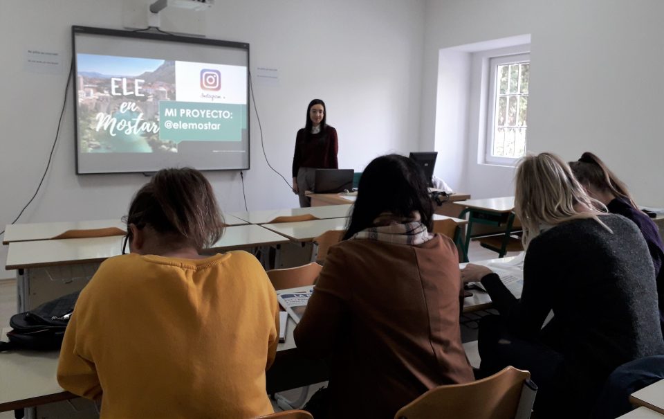 Presentation of the project to students in Mostar